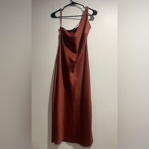 BHLDN One shoulder formal dress